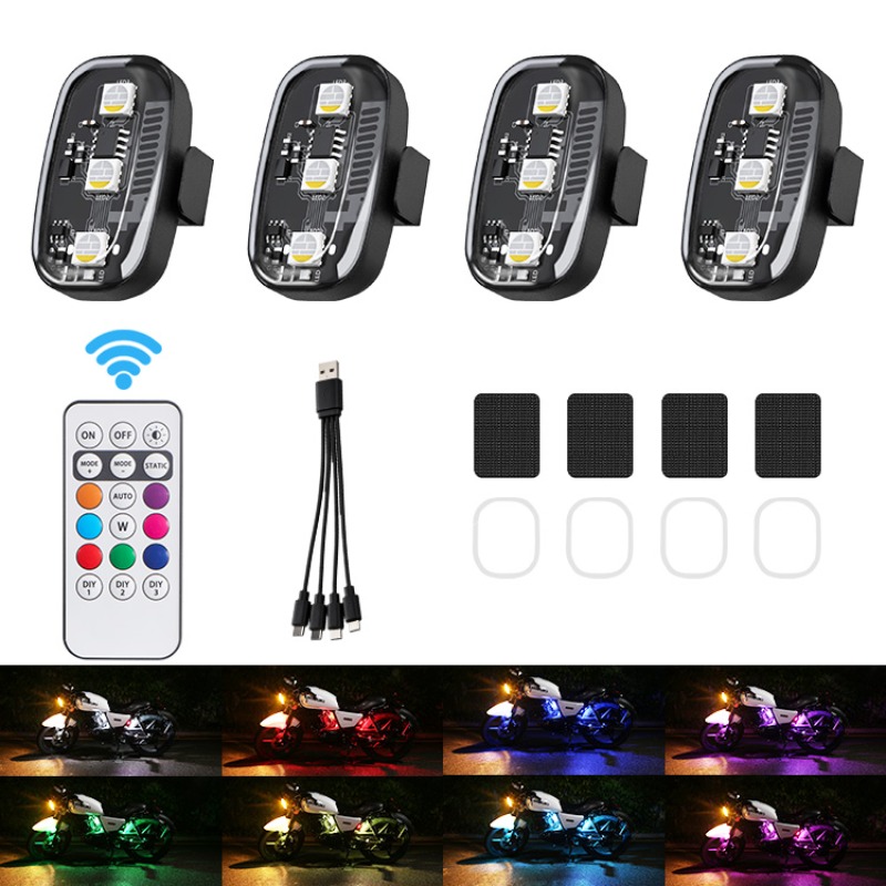 Drone Strobe Light - Feux stroboscopiques LED RGB pour moto